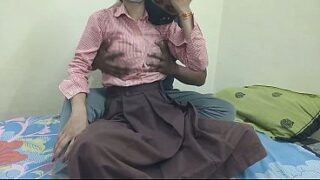 Indian College Girlfriend Small Tits Fucking And Missionary Style Fucking By Bf Video
