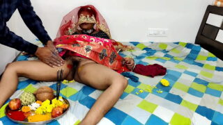 Indian  Newly Married Bhabi Fingering Hairy Pussy And Deep Fucking Video