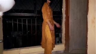 prettie cute girl wating at balcony and her lover comes and fuck her while she standing there Video