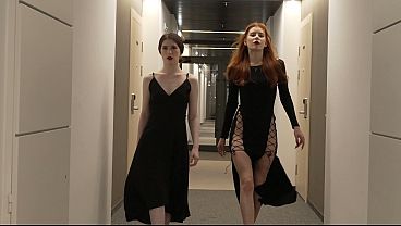 Two Vampire Girls Prefer Using Their Fangs on Men Video